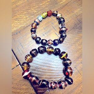 💖🥰❤️Handcrafted Beaded Bracelet Set - Lot # 535